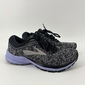 Brooks Launch 6 Size 6 Periwinkle Black Silver Women's Running Shoes Sneakers